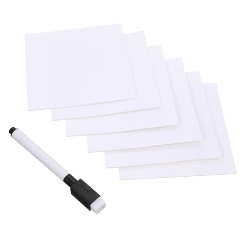 Uonlytech 1 Satz Einstellbare Wiederverwendbare Notizen für Whiteboards Beschreibbare Haftnotizen mit Whiteboard Stift für Büro Schule und Zuhause Hinterlassen Rückstände von Uonlytech
