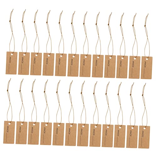 Uonlytech 1 Satz Elastisches Seiletikett Hängendes, Aufgereihtes Etikett Klein Für Gold Leere Etiketten-display-tags Tags Zum Etikettieren Von Taschen Kraftpapier 100 Stück Uonlytech 1 Satz Elastisches Seiletikett Hängendes, Aufgereihtes Etikett Klein Für Gold Leere Etiketten-display-tags Tags Zum Etikettieren Von Taschen Kraftpapier 100 Stück von Uonlytech
