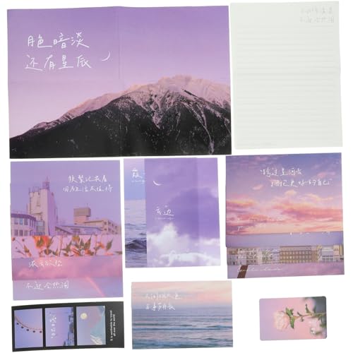 Uonlytech 1 Satz Handgeschriebener Wind Note Scrapbooking -vorräte Sammelalbum Briefumschläge Journal Scrapbooking Kit Briefversorgung Stationäre Versorgung Papier Violett Uonlytech 1 Satz Handgeschriebener Wind Note Scrapbooking -vorräte Sammelalbum Briefumschläge Journal Scrapbooking Kit Briefversorgung Stationäre Versorgung Papier Violett von Uonlytech