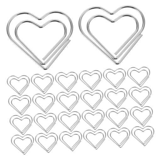 Uonlytech 1 Satz Liebe Büroklammer Geformt Papierverschlüsse Herz Büroklammern Einzigartige Papierklammern Lesezeichen Büroklammer Schulzeitungsklammern Papierclip Metall Silber 100 Stück Uonlytech 1 Satz Liebe Büroklammer Geformt Papierverschlüsse Herz Büroklammern Einzigartige Papierklammern Lesezeichen Büroklammer Schulzeitungsklammern Papierclip Metall Silber 100 Stück von Uonlytech