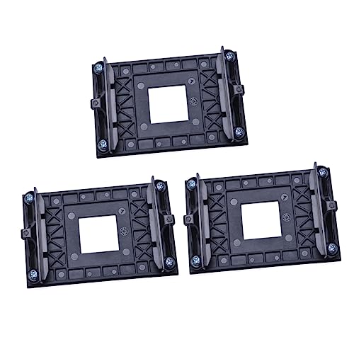 Uonlytech 1 Satz Lüfterhalterung Am4 Kühlung Kühler Heizstrahler Motherboard-halteklammer Kühlkörperzubehör Steckdosenhalterung Sockelhalteklammer Cpu-lüfterständer Plastik Black 3 Stücke von Uonlytech