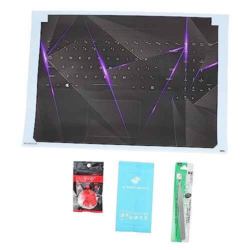 Uonlytech 1 Satz Notebook-Aufkleber Computer Laptops Schutz Laptop-Abdeckung Laptoptasche mit Tastaturabdeckung Tastaturabdeckungshaut Abdeckung für Laptop PVC-Material Black Uonlytech 1 Satz Notebook-Aufkleber Computer Laptops Schutz Laptop-Abdeckung Laptoptasche mit Tastaturabdeckung Tastaturabdeckungshaut Abdeckung für Laptop PVC-Material Black von Uonlytech