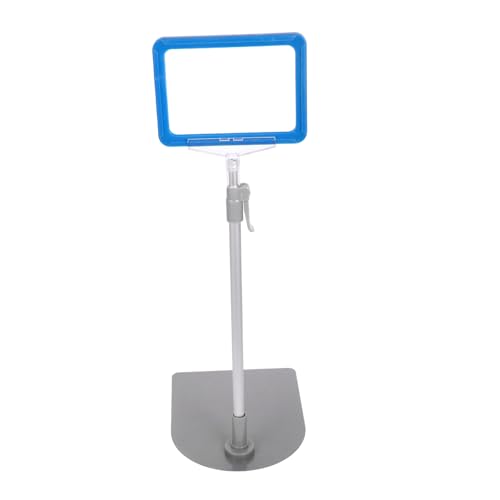 Uonlytech 1 Satz Schildhalter Bodenschild Boden Mit Preisanzeigehalter Ladenanzeige Supermarkt Preistafel Bodenschildhalter Verkaufsschilder Für Einzelhandelsgeschäft Blau Edelstahl von Uonlytech