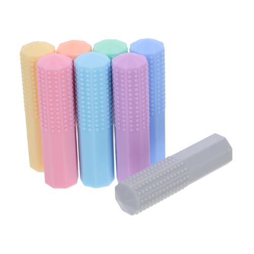 Uonlytech 1 Satz Stift Kappe Bleistifte Sensorisch Kindergarten Kauen Zappelt Für Masse Bleistiftkappen Bleistift Radiergummi Topper Kieselgel 8 Stück von Uonlytech