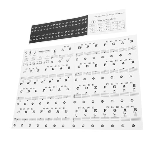 Uonlytech 1 Satz Tastaturaufkleber Aufkleber für Klavieranfänger Tastatur -Notizaufkleber Abdeckung wiederverwendbar Mini Tastaturabziehbilder Zubehör für Klavier Klavieraufkleber Papier Uonlytech 1 Satz Tastaturaufkleber Aufkleber für Klavieranfänger Tastatur -Notizaufkleber Abdeckung wiederverwendbar Mini Tastaturabziehbilder Zubehör für Klavier Klavieraufkleber Papier von Uonlytech