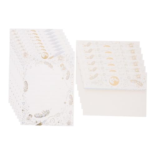 Uonlytech 1 Satz Umschläge Pastell Briefe Schreibwaren Festivalbedarf Briefpapier-Umschlag-Kit von Uonlytech