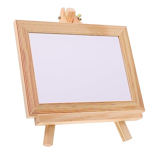 Uonlytech 1 Set Kalligraphie Zeichenbrett Für Den Schultag Tafel Kleine Maltafel Mit Sockel Hochzeiten Kreidetafeln Schreiben Vorschule Weiß Aus Holz von Uonlytech