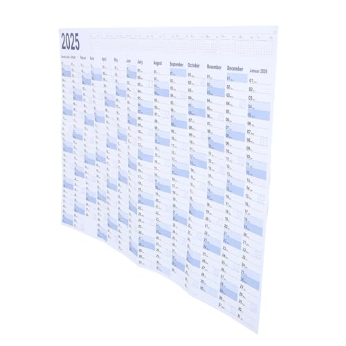 Uonlytech 1 Set Wandkalender Jahresplaner Kalender Groß Zum Aufhängen Ganzjahreskalender Jährliche Schlafzimmer Wanddekoration Agenda Kalender 2025 Jahresplaner Kalender 2025 von Uonlytech