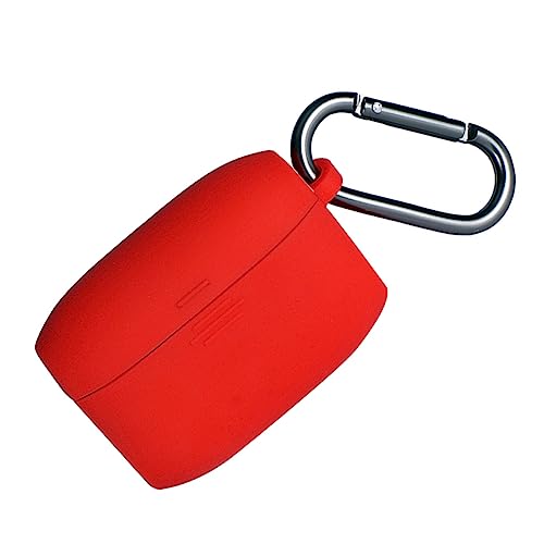 Uonlytech 1 Stück Kopfhörer Fall kabelgebundene Kopfhörer verdrahtet Kopfhörer für Geräuschunterdrückung Kopfhörertasche -Ohrstöpsel Ohrhörer Schutzcover Ohrhörer Schutzbox Kieselgel rot von Uonlytech