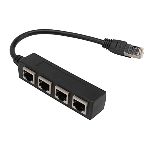 Uonlytech Netzwerkkabelgerät 4-Slot Kabelverteiler Splitter Adapter Netzwerkzubehör Für Laptop/Desktop von Uonlytech