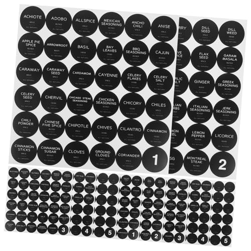 Uonlytech 10 Blatt Gewürzetikett Minimalistisch Name Selbstklebend Gericht Aufkleber für Dosenetiketten runde Gewürzaufkleber Aufkleber zum Beschriften Sortieretikett Papier Schwarz Uonlytech 10 Blatt Gewürzetikett Minimalistisch Name Selbstklebend Gericht Aufkleber für Dosenetiketten runde Gewürzaufkleber Aufkleber zum Beschriften Sortieretikett Papier Schwarz von Uonlytech