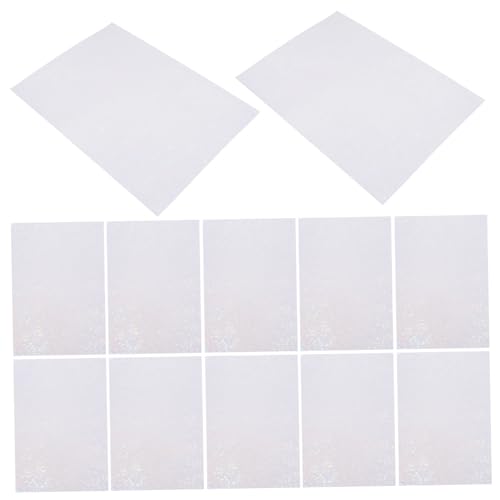 Uonlytech 10 Blatt Laserglasaufkleber Holografisches Aufkleberpapier Laminieren Hologramm Film Holographischer Vinyl Holografischer Aufkleber Holografischer Bunter Aufkleber Das Haustier von Uonlytech