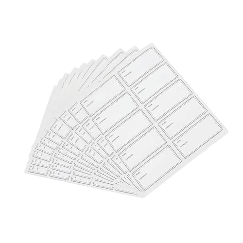 Uonlytech 10 Blatt Wasserdichtes und öldichtes Etikett klebrig wiederverwendbar Lebensmitteldatumaufkleber Essen bunt vorgedruckt Aufkleber aus synthetischem Papier Weiß Uonlytech 10 Blatt Wasserdichtes und öldichtes Etikett klebrig wiederverwendbar Lebensmitteldatumaufkleber Essen bunt vorgedruckt Aufkleber aus synthetischem Papier Weiß von Uonlytech