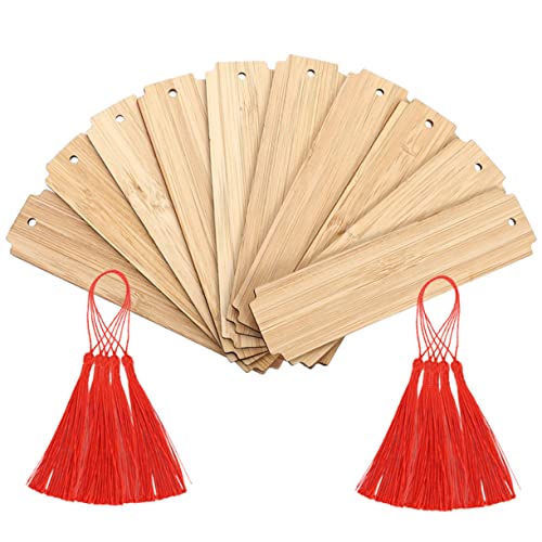 Uonlytech 10 Sätze DIY gravierte Lesezeichen Gravurrohlinge DIY-Lesezeichen-Kit mit Schlüsselrohlinge unvollendet groß leere Lesezeichen Seitenmarkierungen aus Holz Quaste Uonlytech 10 Sätze DIY gravierte Lesezeichen Gravurrohlinge DIY-Lesezeichen-Kit mit Schlüsselrohlinge unvollendet groß leere Lesezeichen Seitenmarkierungen aus Holz Quaste von Uonlytech