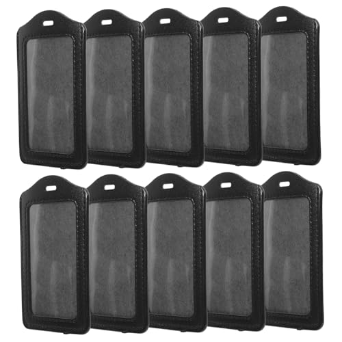 Uonlytech 10 Stück Ausweiskartenhalter vertikaler Ausweishalter ID-Abzeichen-Abdeckung Abzeichen-Hülle ID -Kartenhalter ID-Inhaber Einzelkarteninhaber Pu Black Uonlytech 10 Stück Ausweiskartenhalter vertikaler Ausweishalter ID-Abzeichen-Abdeckung Abzeichen-Hülle ID -Kartenhalter ID-Inhaber Einzelkarteninhaber Pu Black von Uonlytech