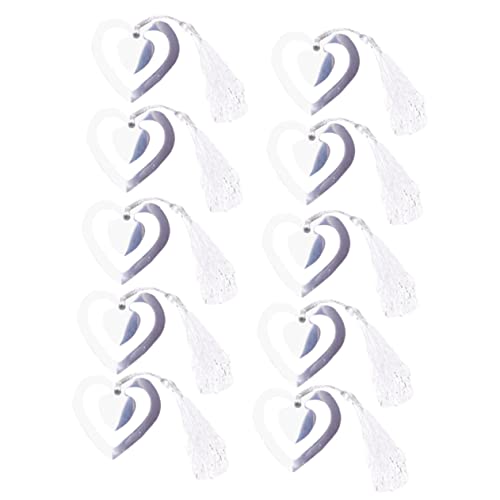 Uonlytech 10 Stück Lesezeichen bookmarks book marks versilbern Metallbuchmarken sammlerstücke büromaterial Dekorative Buchmarken Buchseitenmarker aus Metall Seitenmarkierung Silver von Uonlytech