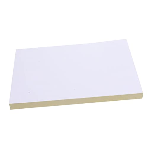 Uonlytech 100 Blatt Druckpapieretiketten Pads bedruckbares Aufkleberpapier selbstklebendes bedruckbares Papier Aufkleber aus Papier Büroaufkleber, leeres Etikett Weiß Uonlytech 100 Blatt Druckpapieretiketten Pads bedruckbares Aufkleberpapier selbstklebendes bedruckbares Papier Aufkleber aus Papier Büroaufkleber, leeres Etikett Weiß von Uonlytech