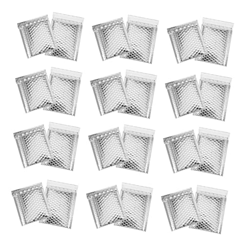 Uonlytech 100 Stück Blasenumschlag Selbstklebender Mailer Für Ziehen Um Blasenumschläge Post Bubble-mailing Tasche Gepolsterte Mailer Mit Zum Umzug Zum Verpacken Zahlen Neues Material Silver Uonlytech 100 Stück Blasenumschlag Selbstklebender Mailer Für Ziehen Um Blasenumschläge Post Bubble-mailing Tasche Gepolsterte Mailer Mit Zum Umzug Zum Verpacken Zahlen Neues Material Silver von Uonlytech