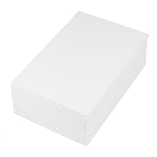 Uonlytech 100 Stück Postkarte Grußkarte Karte Zum Basteln Danke Karten Karteikarten Alle Leere Papierkarten Memo-notizkarten Du Blankokarten Für Die Kartenherstellung Weiß von Uonlytech