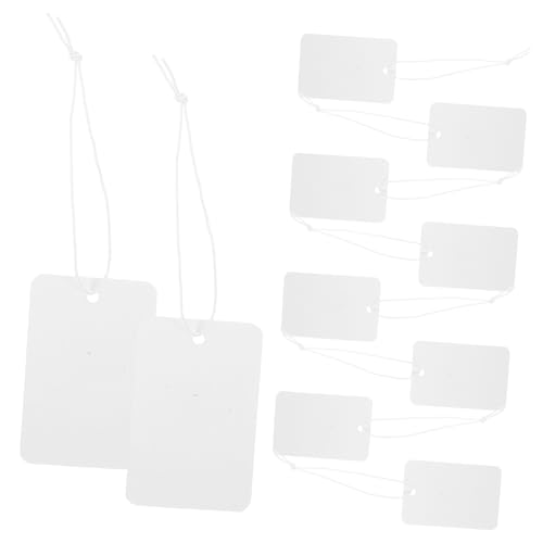 Uonlytech 100 Stück elastisches Seiletikett Warenanhänger Preisschilder markieren leere Verkaufsetiketten beschreibbare Etiketten Kleidungsetiketten Preisetikett Tag Papier Uonlytech 100 Stück elastisches Seiletikett Warenanhänger Preisschilder markieren leere Verkaufsetiketten beschreibbare Etiketten Kleidungsetiketten Preisetikett Tag Papier von Uonlytech