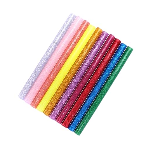 Uonlytech 100Stücke Glitzer Heißklebestifte Umweltfreundliche Schmelzklebestifte Für Bastelprojekte DIY Ideen Und Dekorationen Stark Uonlytech 100Stücke Glitzer Heißklebestifte Umweltfreundliche Schmelzklebestifte Für Bastelprojekte DIY Ideen Und Dekorationen Stark von Uonlytech