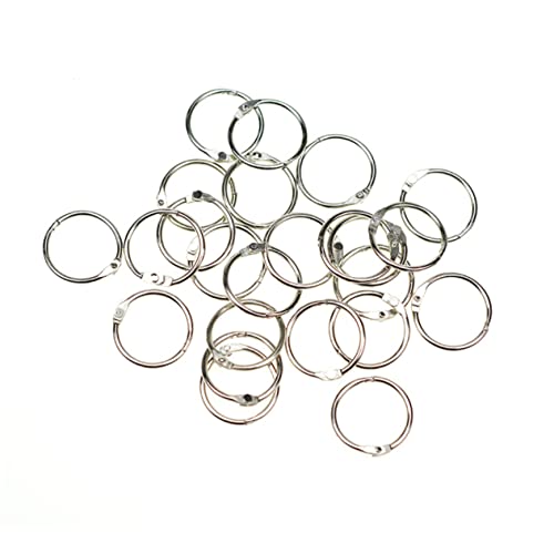 Uonlytech 100Stücke Pack Metall Loseblatt Sprengringe Mehrzweck Ringe Für Schlüsselanhänger Scrapbooking Memos Und DIY Projekte Und Leicht Zu Bedienen Silberne Farbe Uonlytech 100Stücke Pack Metall Loseblatt Sprengringe Mehrzweck Ringe Für Schlüsselanhänger Scrapbooking Memos Und DIY Projekte Und Leicht Zu Bedienen Silberne Farbe von Uonlytech