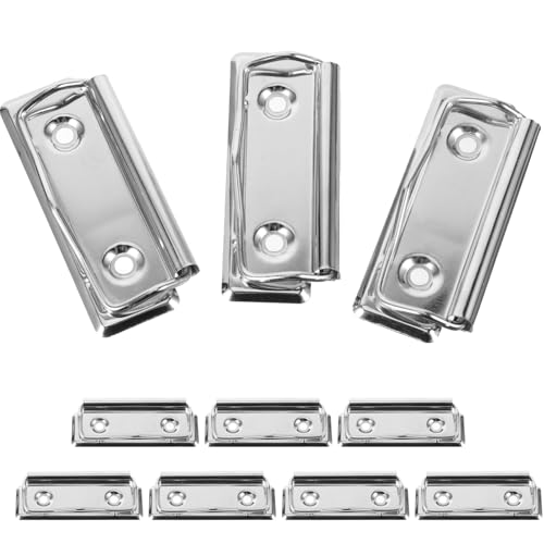Uonlytech 10Stücke Metall Klemmbrett Clips Multifunktionale Schreib und Büroklammern für Dokumente Notizen und Menükarten Robuste Clips für Zuhause Büro und Schule Uonlytech 10Stücke Metall Klemmbrett Clips Multifunktionale Schreib und Büroklammern für Dokumente Notizen und Menükarten Robuste Clips für Zuhause Büro und Schule von Uonlytech