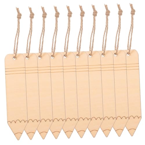 Uonlytech 10Stücke Unvollendete Holz Lesezeichen Selbermachen Leere DIY Tags mit Bleistiftform für Dekoration und Vielseitig Einsetzbar für Partys und Bastelprojekte Uonlytech 10Stücke Unvollendete Holz Lesezeichen Selbermachen Leere DIY Tags mit Bleistiftform für Dekoration und Vielseitig Einsetzbar für Partys und Bastelprojekte von Uonlytech