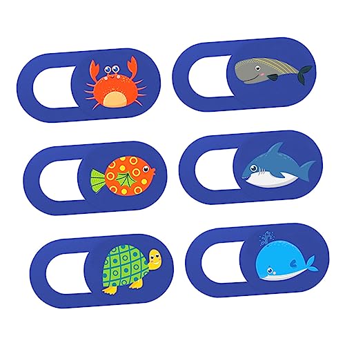 Uonlytech 2sets Webcam Privatsphäre Klebstoff Laptop Folie Marine Tier Design Wasser Abs Material 6 Stücke * 2 von Uonlytech