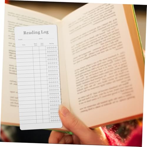 Uonlytech 12 Stück Lesezeichen Für Den Bibliotheksausweis Lesezubehör Lesezeichen Lesen Magnetisches Lesezeichen Leselisten-tracker Led Leser Beschichtetes Papier Weiß von Uonlytech