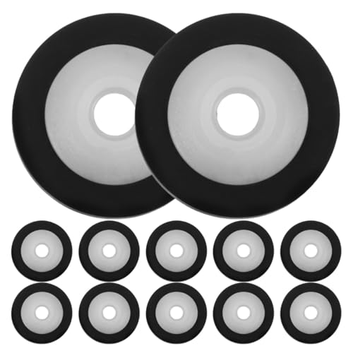 Uonlytech 12 Stück Pullradlager Andruckrolle für Kassettendeck Lagerrolle für Video Andruckrolle für Audio Schreibermaschine Andruckrolle Schreiber-Andruckrolle Plastik Black Uonlytech 12 Stück Pullradlager Andruckrolle für Kassettendeck Lagerrolle für Video Andruckrolle für Audio Schreibermaschine Andruckrolle Schreiber-Andruckrolle Plastik Black von Uonlytech