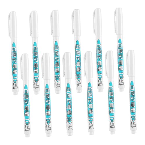 Uonlytech 12 Stück Weiße Lackmarker Wasserfeste Vielseitige Malstifte für Projekte für Mehr Lösung für DIY und Handwerk von Uonlytech