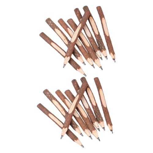 Uonlytech 12 Stück Zweigbleistift Bleistifte Kind skizzieren Zeichnung Graphit stifte für schule Holz Bleistift Holzstifte Gefälligkeiten für Hochzeitsfeiern coole Stifte Kiefernholz Brown von Uonlytech