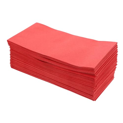 Uonlytech 120 Stück Bargeldumschlag Briefumschläge Geldumschläge Quittungsumschlag leere Umschläge Überraschungs-Geldumschlag Süße Umschläge Sparumschlag Papier rot von Uonlytech
