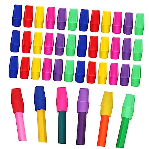 Uonlytech 120Stücke Bleistift Radiergummi Kappen Radiergummis für Bleistifte für Schule und Bürobedarf Langlebig und Einfach Anzubringen Lösung für Präzise von Uonlytech
