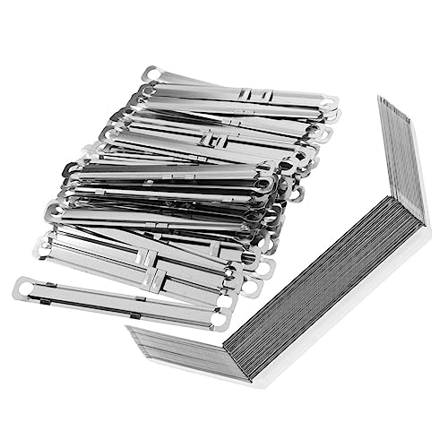 Uonlytech 150 Stück Bindeclip aus Metall Datei Bindung Buchbindeklammern Aktenverschlüsse bindende Rückenkämme Mechanismus-Binder Planer Binder Heftklammer Bindekämme Silver Uonlytech 150 Stück Bindeclip aus Metall Datei Bindung Buchbindeklammern Aktenverschlüsse bindende Rückenkämme Mechanismus-Binder Planer Binder Heftklammer Bindekämme Silver von Uonlytech