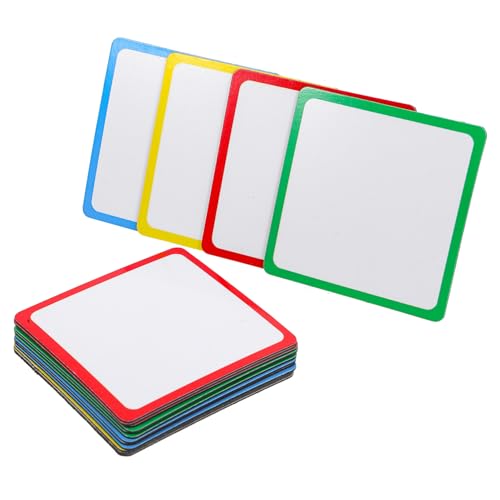 Uonlytech 16 Stück Magnetische Blankkarte trocken abwischbare Etiketten Etikett für Trockenerlöser trocken abwischbare Lernkarten trocken abwischbare Tafelmagnete Uonlytech 16 Stück Magnetische Blankkarte trocken abwischbare Etiketten Etikett für Trockenerlöser trocken abwischbare Lernkarten trocken abwischbare Tafelmagnete von Uonlytech