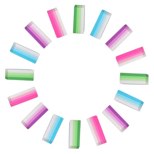 Uonlytech 16 Stück Radiergummi-set Pastell Farbig Für Eraser Im Klassenzimmer Rosa Party Whiteboard-radierer Radiergummis Süß Künstler Natürlich Radierstift Mini-gummis Schüttgut Tpr von Uonlytech