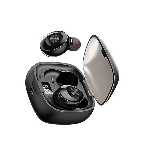 Uonlytech 1Paar Drahtlose Ohrhörer Mini in Ear mit Digitalanzeige Ergonomisches Design Leicht Tragbar für Sport Freizeit Schwarz Uonlytech 1Paar Drahtlose Ohrhörer Mini in Ear mit Digitalanzeige Ergonomisches Design Leicht Tragbar für Sport Freizeit Schwarz von Uonlytech