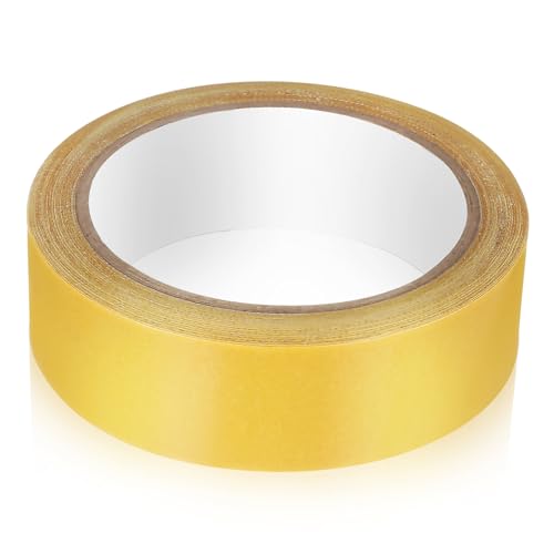 Uonlytech 1Rolle Robustes Doppelseitiges Klebeband Gewebeband für Teppiche Vorhänge und Dekoration Langlebig und Vielseitig Einsetzbar Stark Klebend und Einfach Anzubringen von Uonlytech