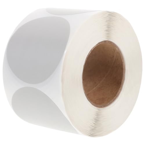 Uonlytech 1Rolle Runde Thermoetiketten Selbstklebende Blanko Für Thermodrucker Vielseitig Einsetzbar Für Etikettierung Und Organisation von Uonlytech
