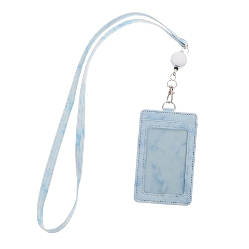 Uonlytech 1Satz Id Kartenabdeckung Aus PU Mit Lanyard Kratzfest Für Schule Und Büro Mit Ausweis Und Bildhalterfunktion von Uonlytech