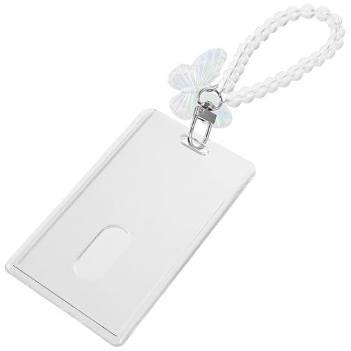 Uonlytech 1Satz Namensschildhalter für Ausweise Wiederverwendbare Vertikale Kartenhülle mit Schlüsselanhänger Transparente Arbeitskartenhülle für Personalausweise und Buskarten Uonlytech 1Satz Namensschildhalter für Ausweise Wiederverwendbare Vertikale Kartenhülle mit Schlüsselanhänger Transparente Arbeitskartenhülle für Personalausweise und Buskarten von Uonlytech