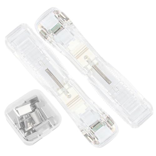 Uonlytech 1Satz Tragbarer Papierhefter mit Befestigungsmittelspender Transparentes Stapelbares Design für Müheloses Heften von Dokumenten für Büro und Schule Nachfüllclip Box Uonlytech 1Satz Tragbarer Papierhefter mit Befestigungsmittelspender Transparentes Stapelbares Design für Müheloses Heften von Dokumenten für Büro und Schule Nachfüllclip Box von Uonlytech