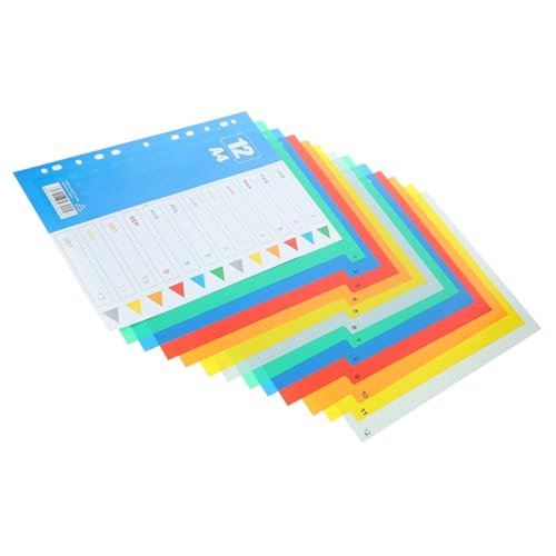 Uonlytech 1Satz Trennblätter Index Tabs für Ordner Langlebige Ordnerteiler für Notizbücher Berichte Präsentationen und Haushaltsorganisation Design Uonlytech 1Satz Trennblätter Index Tabs für Ordner Langlebige Ordnerteiler für Notizbücher Berichte Präsentationen und Haushaltsorganisation Design von Uonlytech