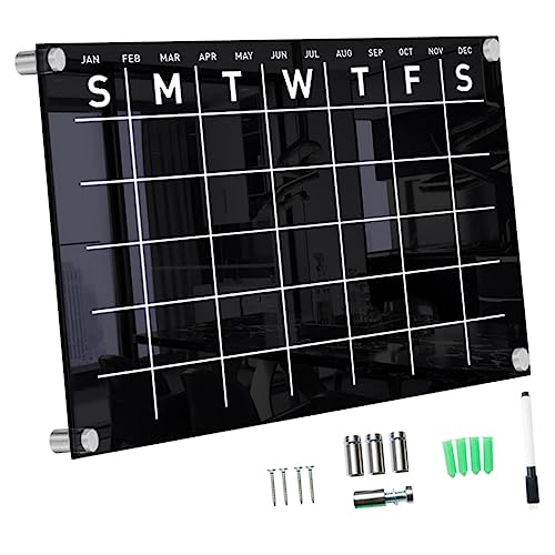 Uonlytech 1Satz Wöchentlicher Acrylkalender Abwischbares Wand Memo Board Mit Pins Und Whiteboard Stift Für Stilvolle Planung Und Einfache Anpassung Für Zuhause Und Büro von Uonlytech