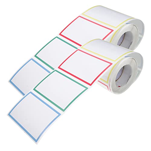 Uonlytech 2 Rollen Namensaufkleber Klassenzimmer große Namensschildaufkleber klebrige Namensschilder Farbige Namensschild-Etiketten bunte, schlichte Namensschild-Etiketten Uonlytech 2 Rollen Namensaufkleber Klassenzimmer große Namensschildaufkleber klebrige Namensschilder Farbige Namensschild-Etiketten bunte, schlichte Namensschild-Etiketten von Uonlytech