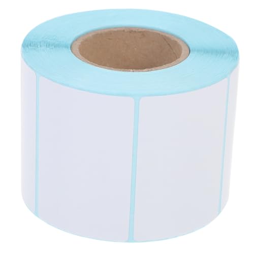 Uonlytech 2 Rollen Wasserdichtes Und Öldichtes Wärmeetikett Adressetiketten Thermisches Etikett Farbe Thermischer Aufkleber Thermal- Versandetiketten -versandetikett Weiß Papier von Uonlytech