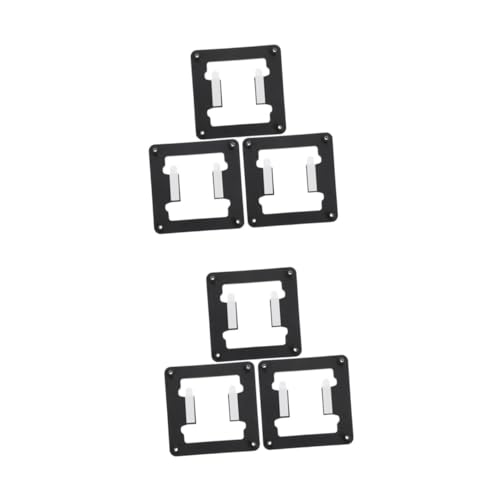 Uonlytech 2 Sätze Cpu-kühlschnalle Steckdosenhalterung Montagehalterung Für Cpu-kühler Motherboard-halteklammer Kühlkörperzubehör Lüfterhalter Für Kühlkörper Black Abs 3 Stücke * 2 von Uonlytech