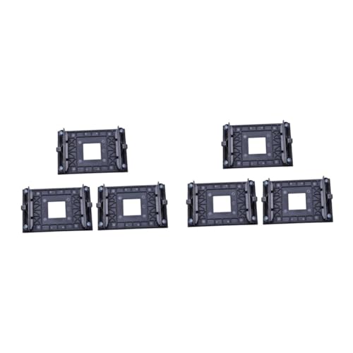 Uonlytech 2 Sätze Lüfterhalterung Am4 Rückplatte Für Kühlerbefestigung Kühlung Heizstrahler Cpu-lüfterständer Cpu Kühler Lüfter Kühlkörper Motherboard-halteklammer Plastik Black 3 Stücke * 2 von Uonlytech